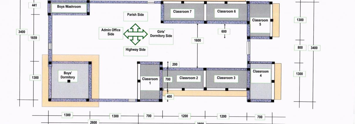 Projekt Grundriss St.Kizito Schule - RMV-Stiftung